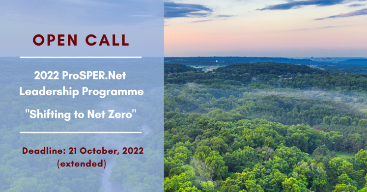 Open Call 2022 ProSPER.Net Leadership Programme