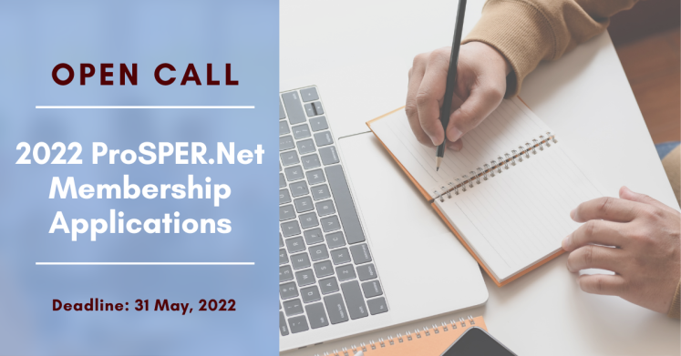 Applications for membership of ProSPER.Net for 2022